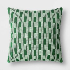 Threshold - Oversized Dash Square Throw Pillow Ivory/Green - T Ivory/Green